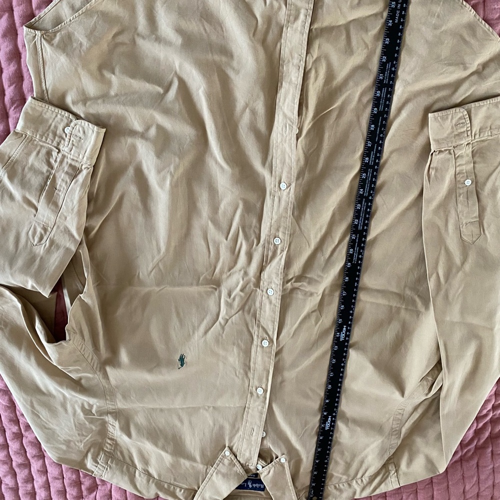 Ralph Lauren Blake dress shirt, size 2XT, tan color, only worn a couple times.